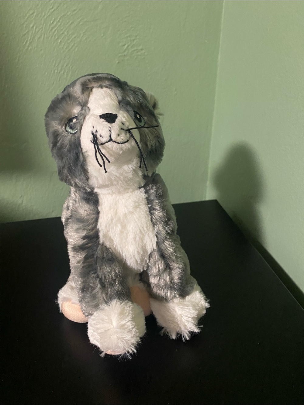 IKEA Lilleplutt Gray & White Tabby Cat Plush Soft Toy